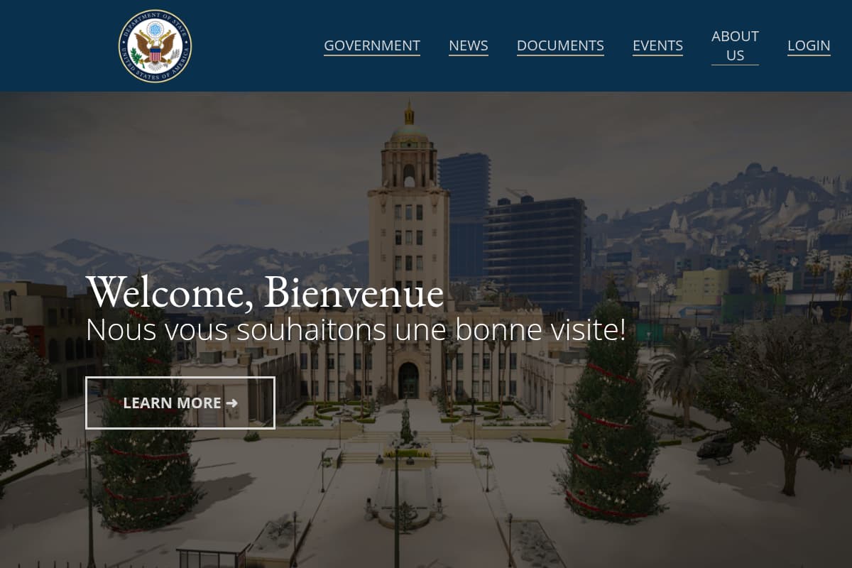 Preview of San Andreas Website Beta