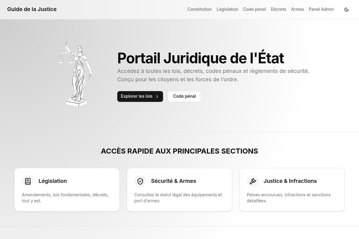 Preview of Guide de la Justice